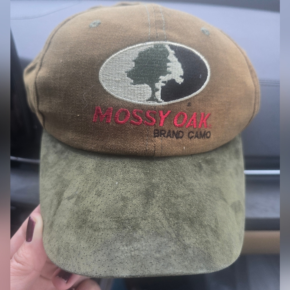 Vintage 90s Mossy Oak Brand Camo Hat Shot Show 1999 Snapback Hunting USA